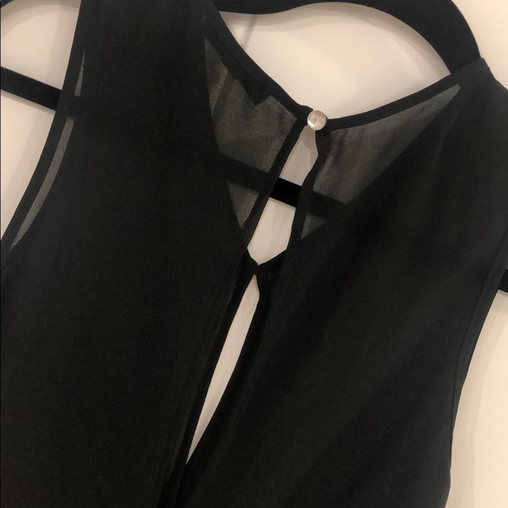 Open Front And Back See Through With White Neck - image 4